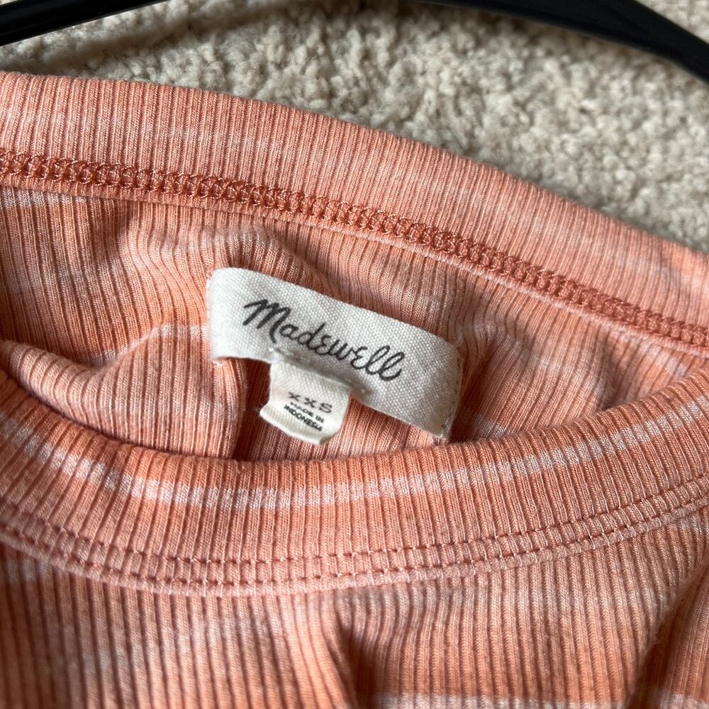 *Madewell* Westville Ribbed Tank Top | Peach Sweet Tulip Color | XXS | EUC - Picture 10 of 13
